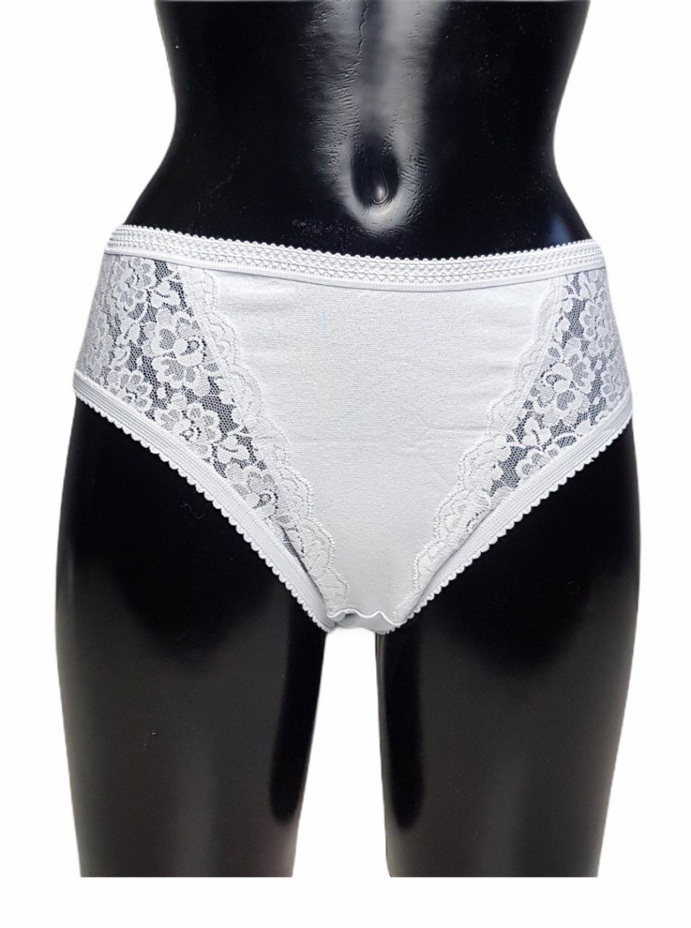 2504 SLIP DONNA CON PIZZO COTONE ELASTICIZZATO NEW AGE