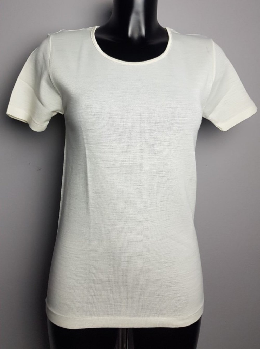 5816 MAGLIA MANICA CORTA DONNA MISTO LANA LISCIA HENRI