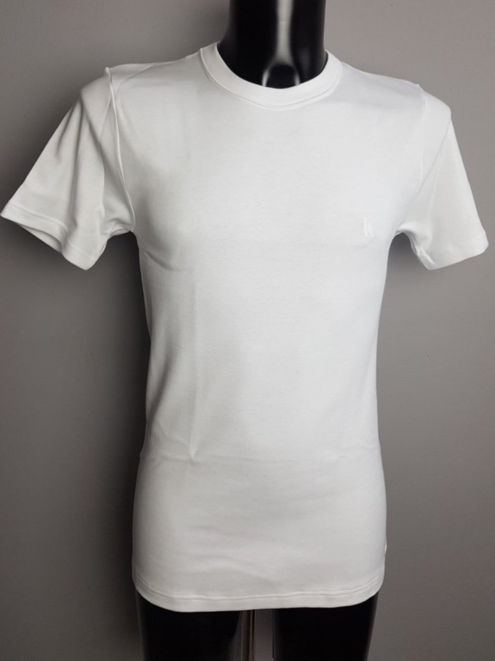 6515 MAGLIA MANICA CORTA UOMO COTONE FELPATO GIRO COLLO AXIOM