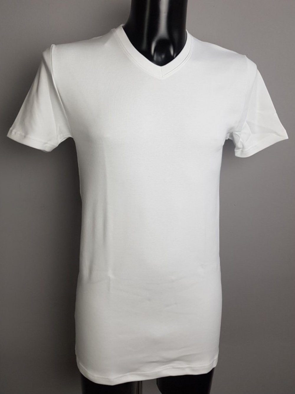 7019 MAGLIA MANICA CORTA UOMO COTONE FELPATO SCOLLO V AXIOM