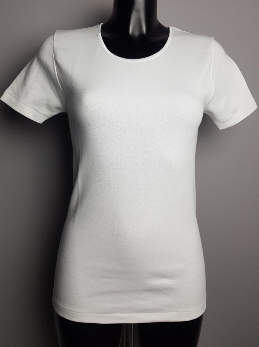 805 MAGLIA MANICA CORTA DONNA COTONE FELPATO LISCIA HENRI