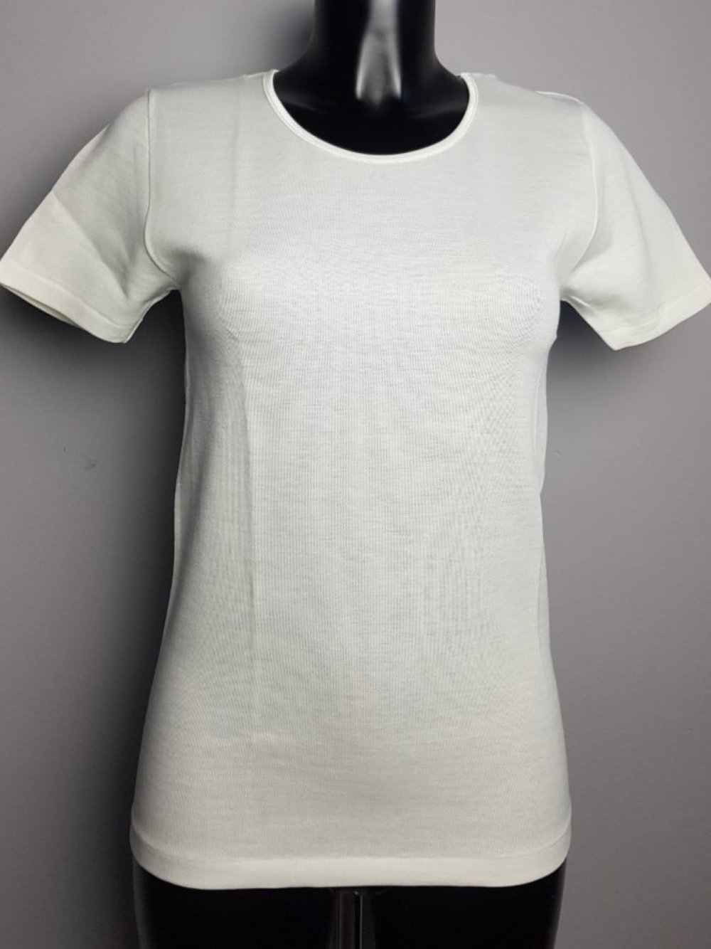 816 MAGLIA MANICA CORTA LISCIA DONNA LANA COTONE HENRI