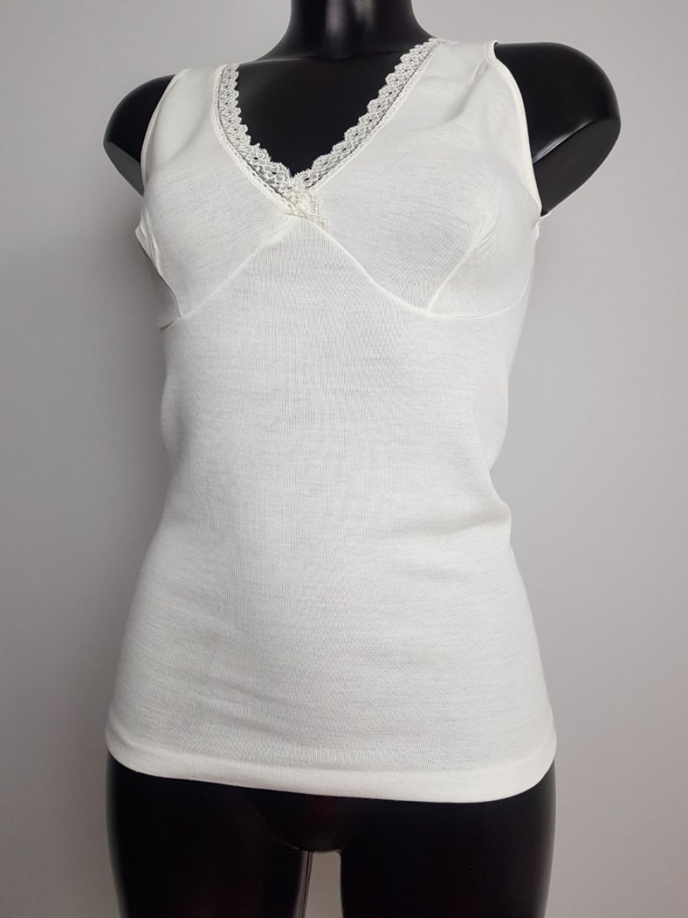 950 MAGLIA SPALLA LARGA CON REGGISENO LANA COTONE HENRI