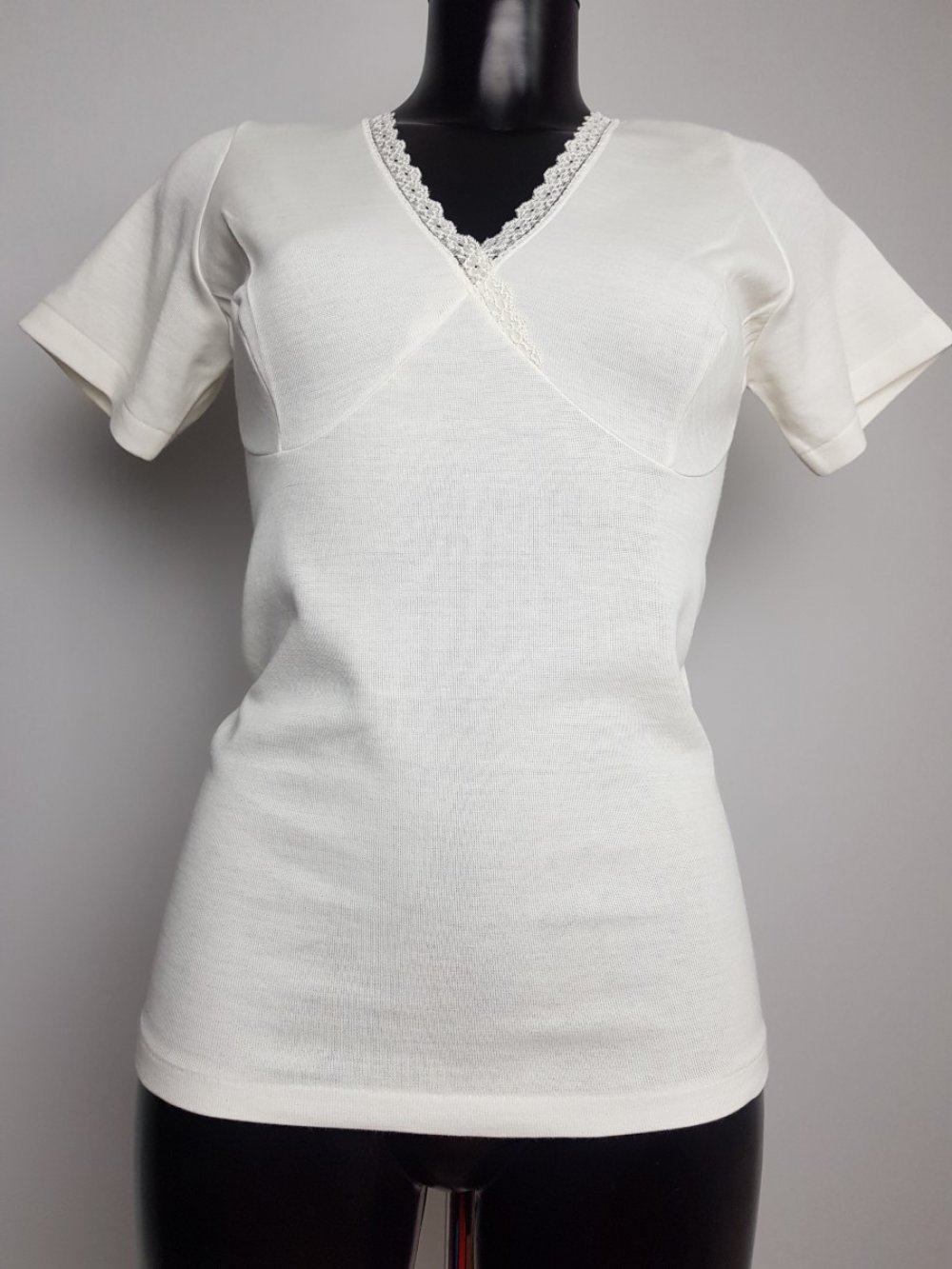 951 MAGLIA MANICA CORTA CON REGGISENO LANA COTONE HENRI